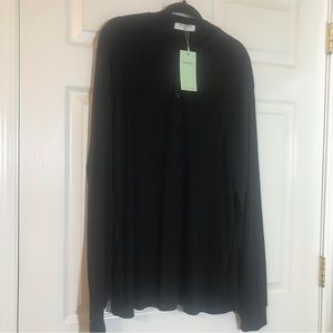 NWT Derminpro Men’s XXL Henley Shirt. Black